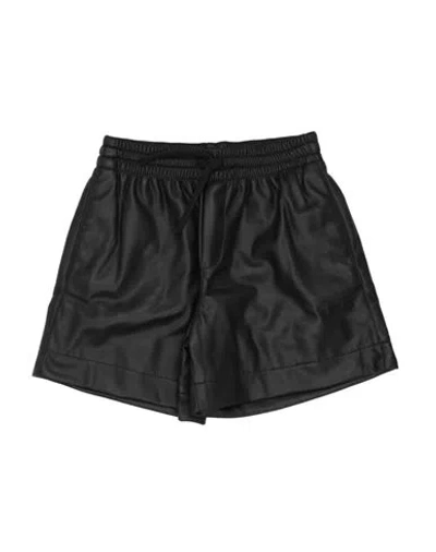 PHILOSOPHY DI LORENZO SERAFINI PHILOSOPHY DI LORENZO SERAFINI TODDLER GIRL SHORTS & BERMUDA SHORTS BLACK SIZE 4 POLYESTER, POLYURET