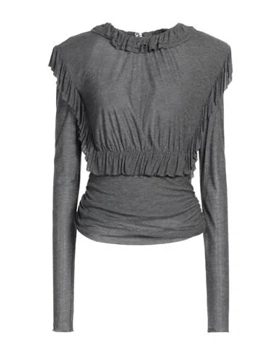 PHILOSOPHY DI LORENZO SERAFINI PHILOSOPHY DI LORENZO SERAFINI WOMAN TOP GREY SIZE 8 MODAL