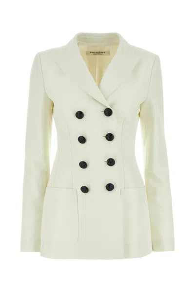 PHILOSOPHY IVORY JERSEY BLAZER