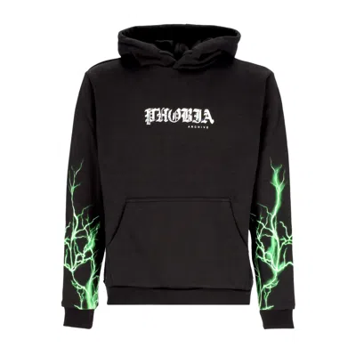 PHOBIA LIGHTWEIGHT MEN'S HOODIE LIGHTNING HOODIE BLACK/GREEN