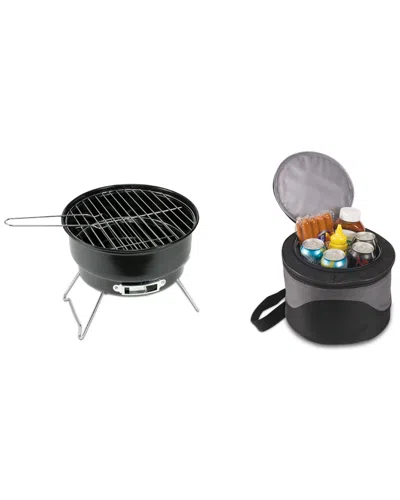 PICNIC TIME DNU ONIVA CALIENTE COMPACT PORTABLE BBQ GRILL AND COOLER COMBO