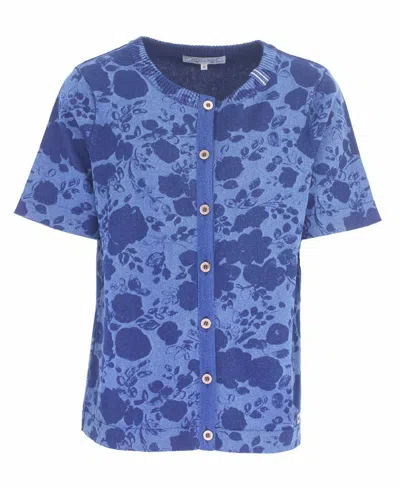 PIECE OF BLUE PIECE OF BLUE DAMEN STRICKJACKE INDIGO MUSTER - NACHFOLGER VON BLUE WILLIS GR.M,