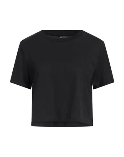 PIECES PIECES WOMAN T-SHIRT BLACK SIZE XL COTTON