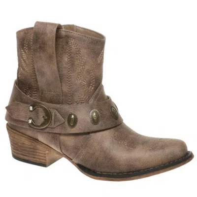 PIERRE DUMAS WOMEN'S KAYLEE 4 WESTERN BOOT IN TAUPE