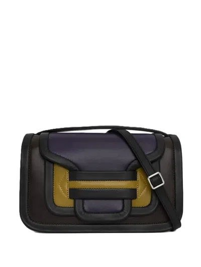 PIERRE HARDY ALPHA LEATHER-PANELLED SHOULDER BAG