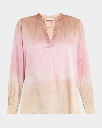 PIERRE-LOUIS MASCIA OMBRE LANDSCAPE-PRINT TOP