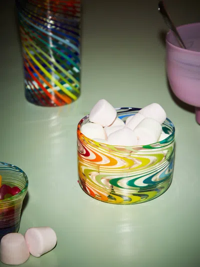 PIERROT DOREMUS HAND-BLOWN GLASS WIG WAG BOWL