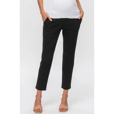PIETRO BRUNELLI MATERNITY PIETRO BRUNELLI MATERNITY SLIM FIT CROP MATERNITY PANTS