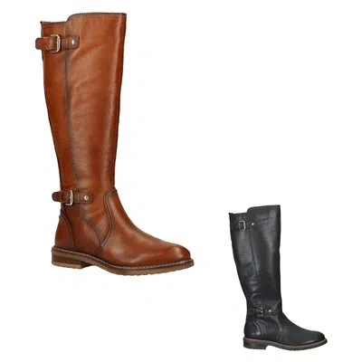 PIKOLINOS PIKOLINOS DAMEN STIEFEL ALDAYA W8J-9621 CASUAL ZIP-UP BUCKLES KNEE LEDER