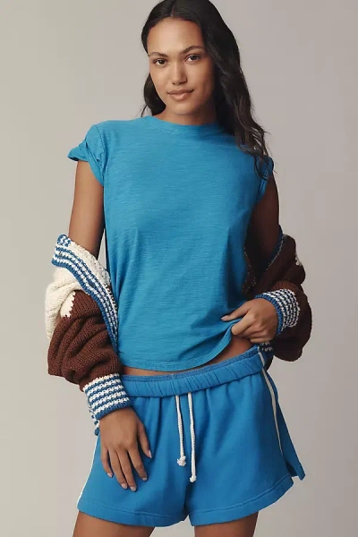 PILCRO THE BENNIE COTTON SLUB CREW-NECK SLIM TEE BY PILCRO