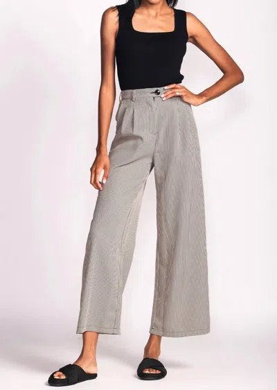 PINK MARTINI CHERRY PANTS IN LIGHT BROWN PLAID