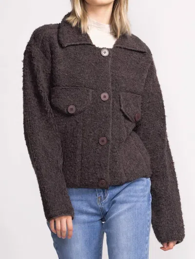 PINK MARTINI ERIKA SWEATER IN DARK GREY