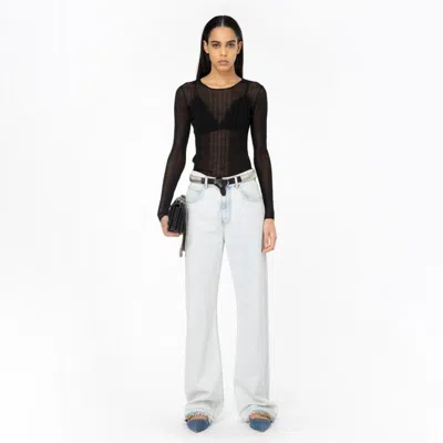 PINKO PINKO 条纹透视针织衫