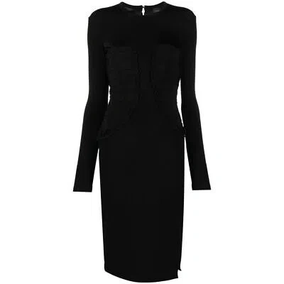 PINKO PINKO BLACK VISCOSE DRESS