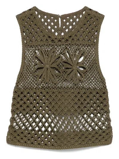 PINKO CROCHET VEST