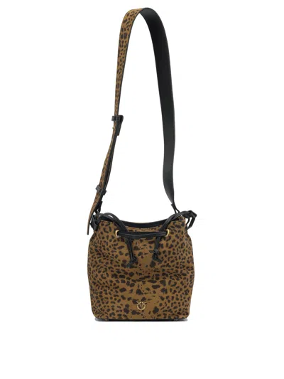 PINKO CROSSBODY BAGS BROWN