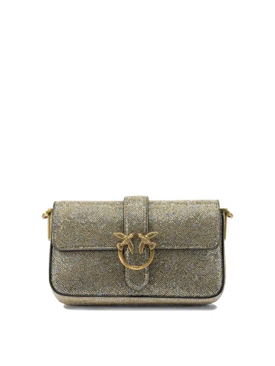 PINKO CROSSBODY BAGS GOLD