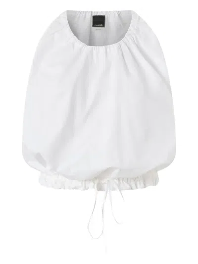 PINKO DRAWSTRING-DETAIL TOP