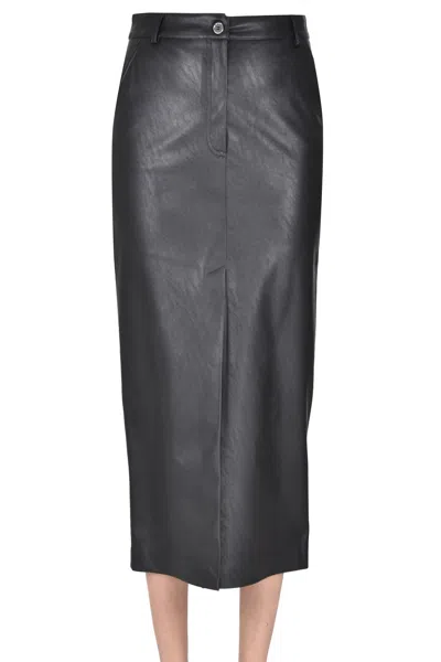PINKO ECO-LEATHER PENCIL SKIRT