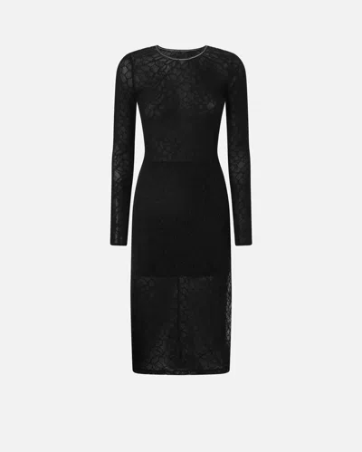 PINKO SLIM-FITTING LACE DRESS WITH OPEN BACK