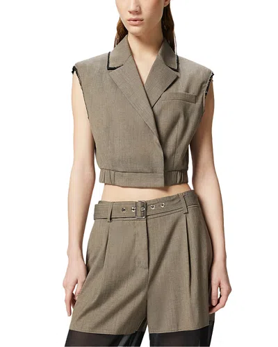 PINKO GUARDAMI WOOL BLEND VEST