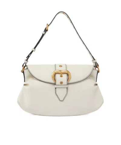 PINKO PINKO JOLENE HEART BUCKLED SHOULDER BAG