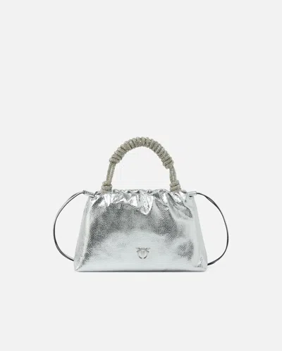 PINKO SMALL HANDBAG IN LAMINATED LEATHER
