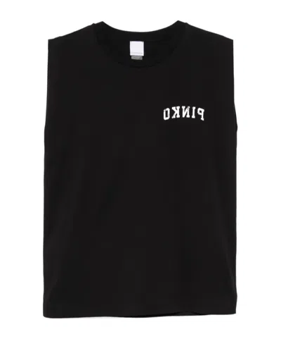 PINKO LOGO-PRINT T-SHIRT