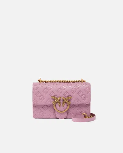 PINKO MINISAC À BANDOULIÈRE LOVE BAG À LOGO GAUFRÉ
