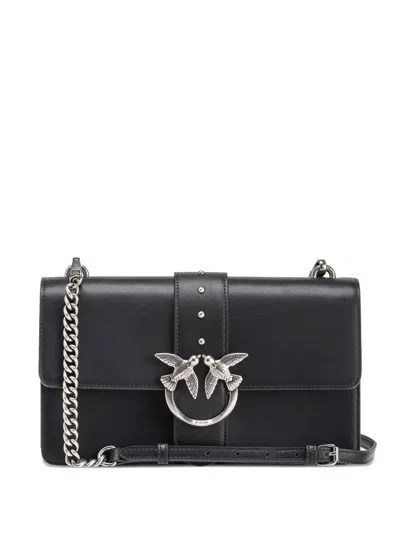 PINKO LOVE BIRDS CHAIN-STRAP SHOULDER BAG