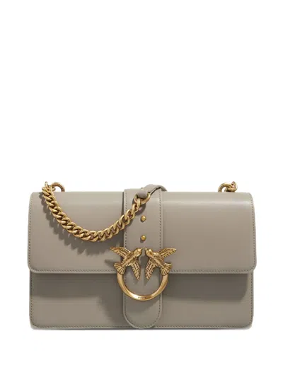PINKO LOVE BIRDS CHAIN-STRAP SHOULDER BAG