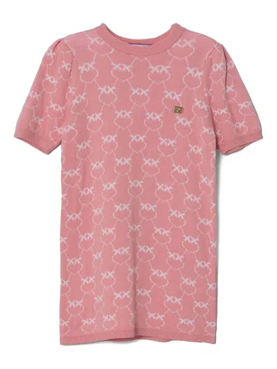 PINKO LOVE BIRDS-PATTERN DRESS