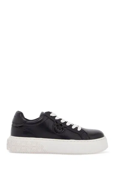 PINKO MONOGRAM DETAIL PLATFORM SNEAKERS WITH