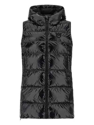 PINKO QUILTED HOODED GILET