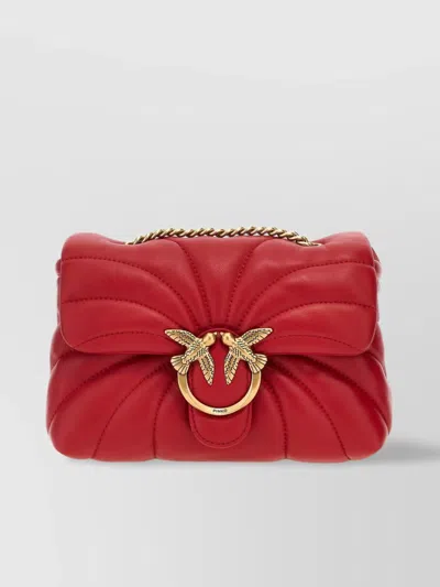PINKO QUILTED LOVE PUFF MINI CROSSBODY BAG