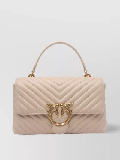 PINKO QUILTED SHOULDER BAG WITH HANDLE AND STRAP