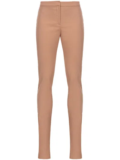 PINKO SKINNY-CUT ANKLE-SLITS TROUSERS