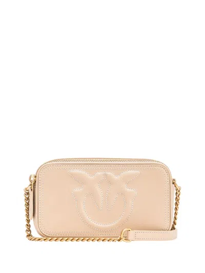 PINKO SMALL LOGO-EMBOSSED CROSS BODY BAG