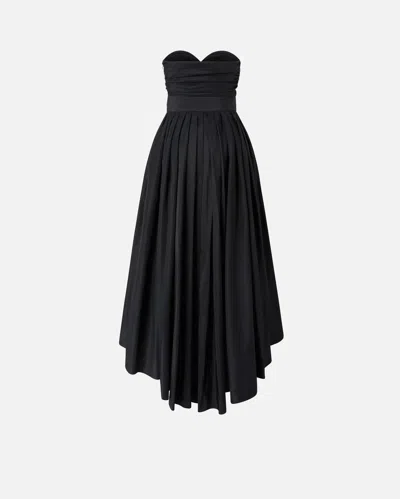 PINKO SPECIAL-OCCASION TAFFETA DRESS WITH SWEETHEART NECKLINE