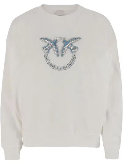PINKO STUD-EMBELLISHED SWEATSHIRT