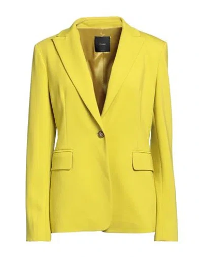 PINKO PINKO WOMAN BLAZER LIME GREEN SIZE 8 VISCOSE, POLYAMIDE, ELASTANE, ACETATE, POLYESTER