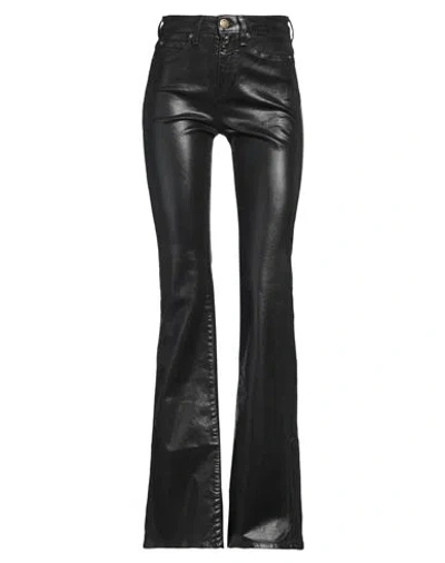 PINKO PINKO WOMAN JEANS BLACK SIZE 29 COTTON, ELASTOMULTIESTER, ELASTANE, POLYURETHANE