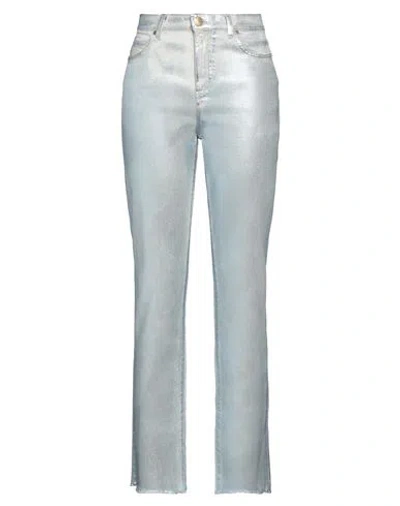 PINKO PINKO WOMAN JEANS SKY BLUE SIZE 29 COTTON, ELASTANE