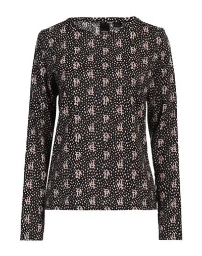 PINKO PINKO WOMAN TOP BLACK SIZE XS POLYESTER, ELASTANE
