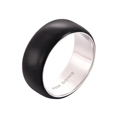 PINNOLE WOMEN'S BLACK THICK RING