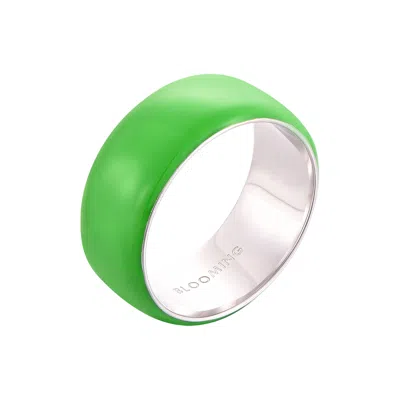 PINNOLE WOMEN'S GREEN THICK RING