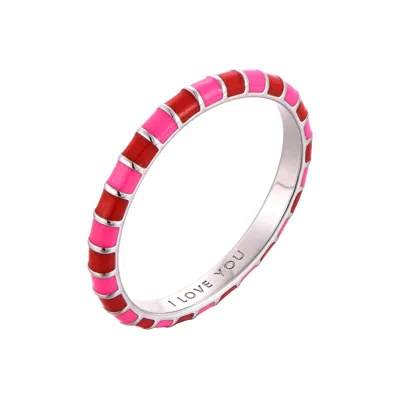 PINNOLE WOMEN'S RED / PINK PINK & RED THIN RING