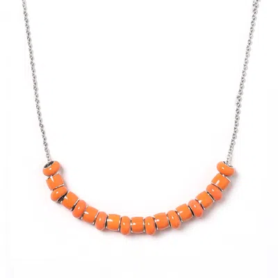 PINNOLE WOMEN'S ALL ORANGE NECKLACE