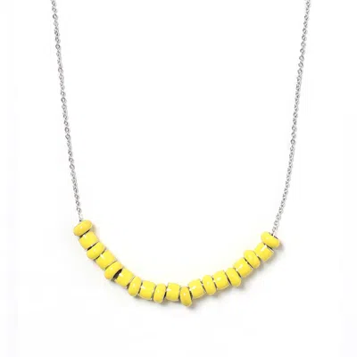 PINNOLE WOMEN'S ALL YELLOW NECKLACE