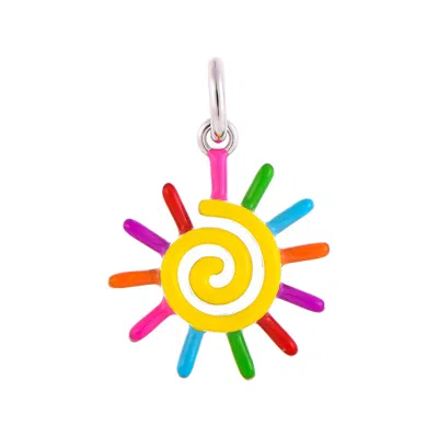 PINNOLE WOMEN'S YELLOW / ORANGE SUN CHARM